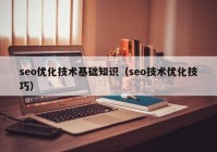 seo优化技术基础知识（seo技术优化技巧）